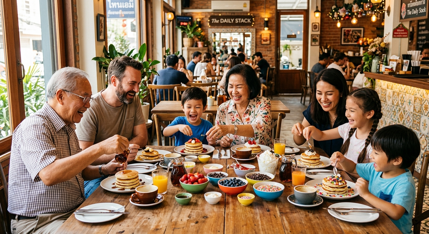 pancake Silom — A Fluffy Twist on Mid-Autumn Celebrations: Creative Sweet Stacks for Family Gatherings