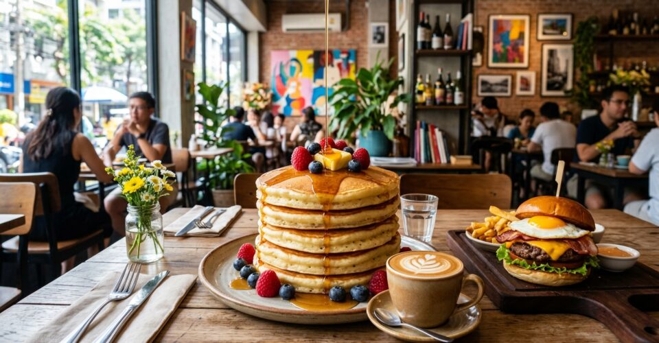 Breakfast near me — Craving the Best Breakfast Near Me in Silom? Fluffy Pancakes, Great Coffee & Gourmet Burgers Await!