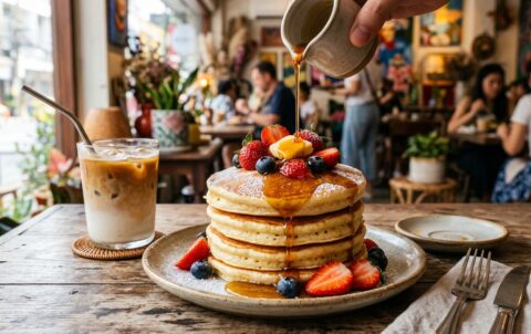 Breakfast near me — The Ultimate Silom Breakfast Guide: Fluffy Pancakes, Artisanal Coffee & Juicy Burgers