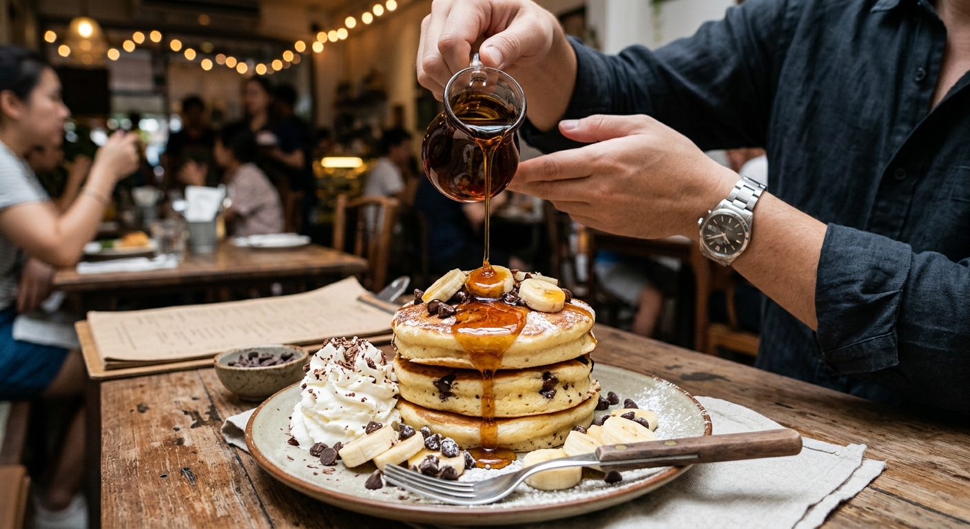 Breakfast near me — Craving Breakfast Near Me? Why Pancake Palace is Silom’s Ultimate All-Day Pancake, Burger & Coffee Spot!