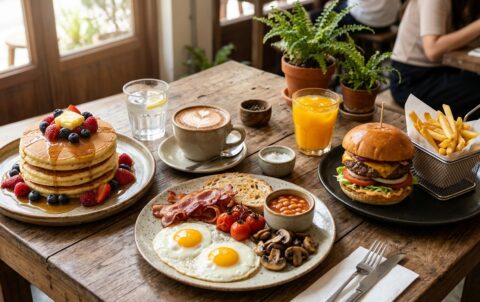 Breakfast near me — Craving the Best Breakfast Near Me in Silom? Fluffy Pancakes, Coffee, & Gourmet Burgers Await!