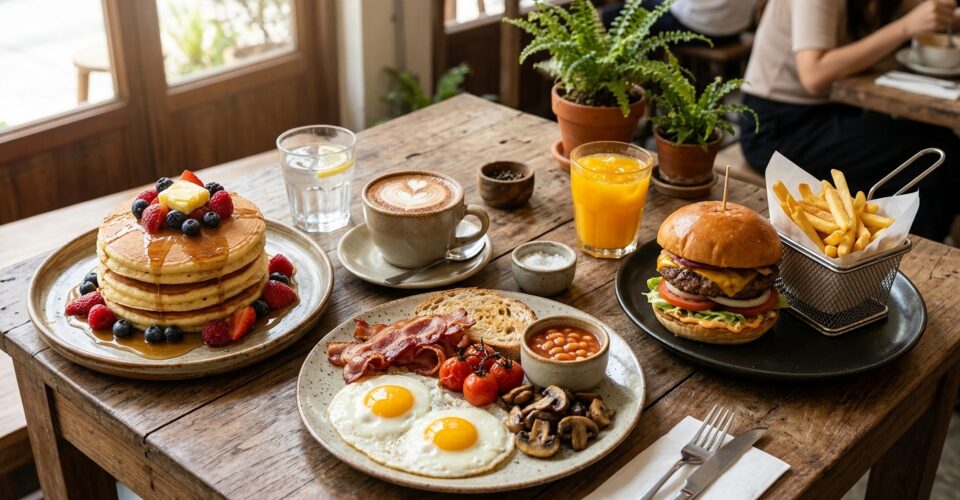 Breakfast near me — Craving the Best Breakfast Near Me in Silom? Fluffy Pancakes, Coffee, & Gourmet Burgers Await!