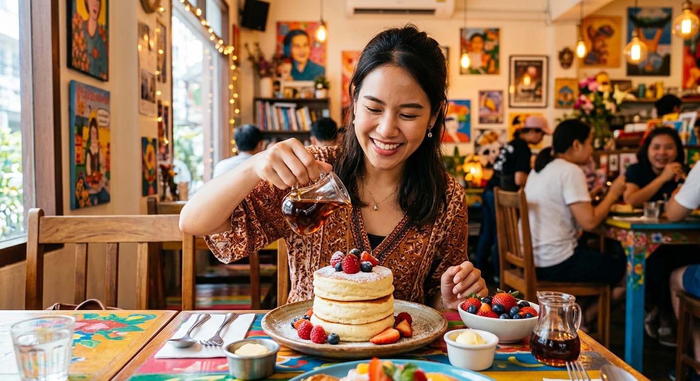 Breakfast near me — Best Breakfast Near Me in Silom: Pancakes, Coffee & Burgers at Pancake Palace