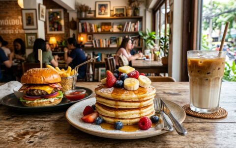 Breakfast near me — The Ultimate All-Day Breakfast in Silom: Pancakes, Coffee & Homemade Burgers at Pancake Palace