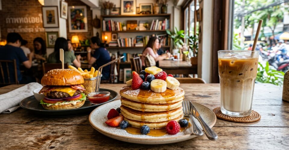 Breakfast near me — The Ultimate All-Day Breakfast in Silom: Pancakes, Coffee & Homemade Burgers at Pancake Palace