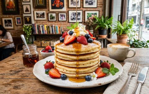 Pancake cafe — The Ultimate Silom Breakfast & Brunch Spot: Fluffy Pancakes, Fresh Coffee & Homemade Burgers at Pancake Palace