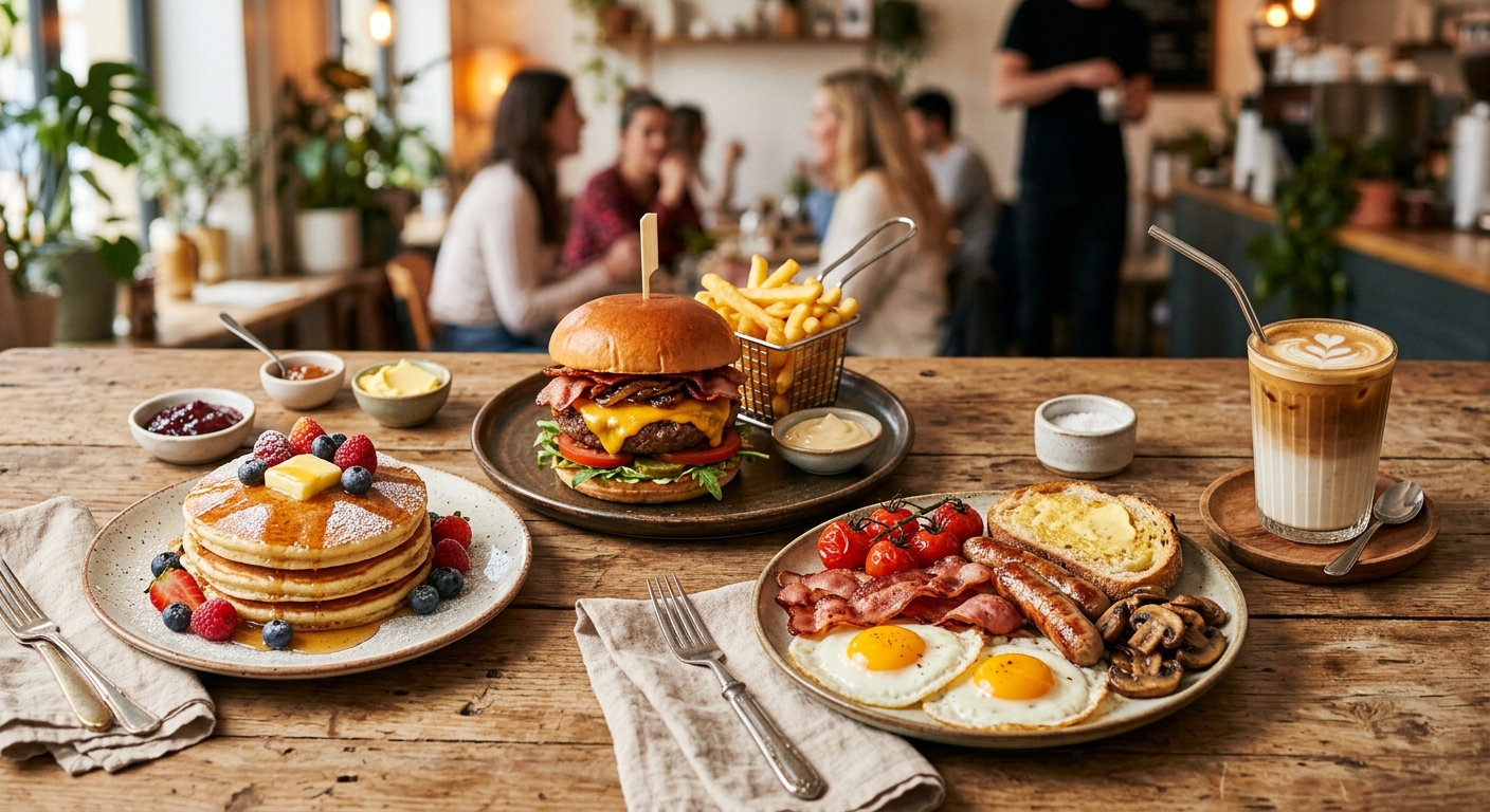 Pancake cafe — The Ultimate Silom Breakfast & Brunch Spot: Fluffy Pancakes, Fresh Coffee & Homemade Burgers at Pancake Palace