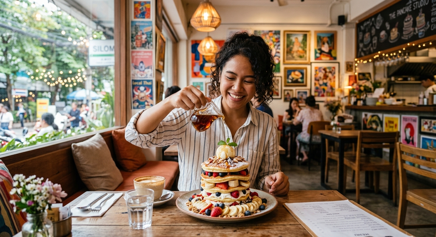 Pancake cafe — The Ultimate Guide to All-Day Breakfast & Fluffy Pancakes in Silom, Bangkok