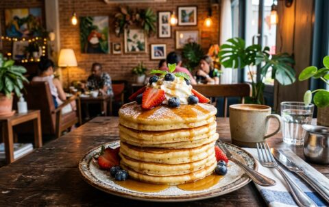 Pancake cafe — Ultimate Silom Brunch Guide: Fluffy Pancakes, All-Day Breakfast & Crave-Worthy Burgers at Pancake Palace