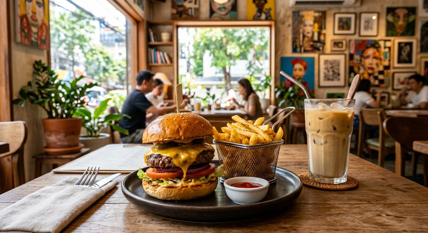 Pancake cafe — The Ultimate Guide to All-Day Breakfast, Burgers & Fluffy Pancakes in Silom, Bangkok