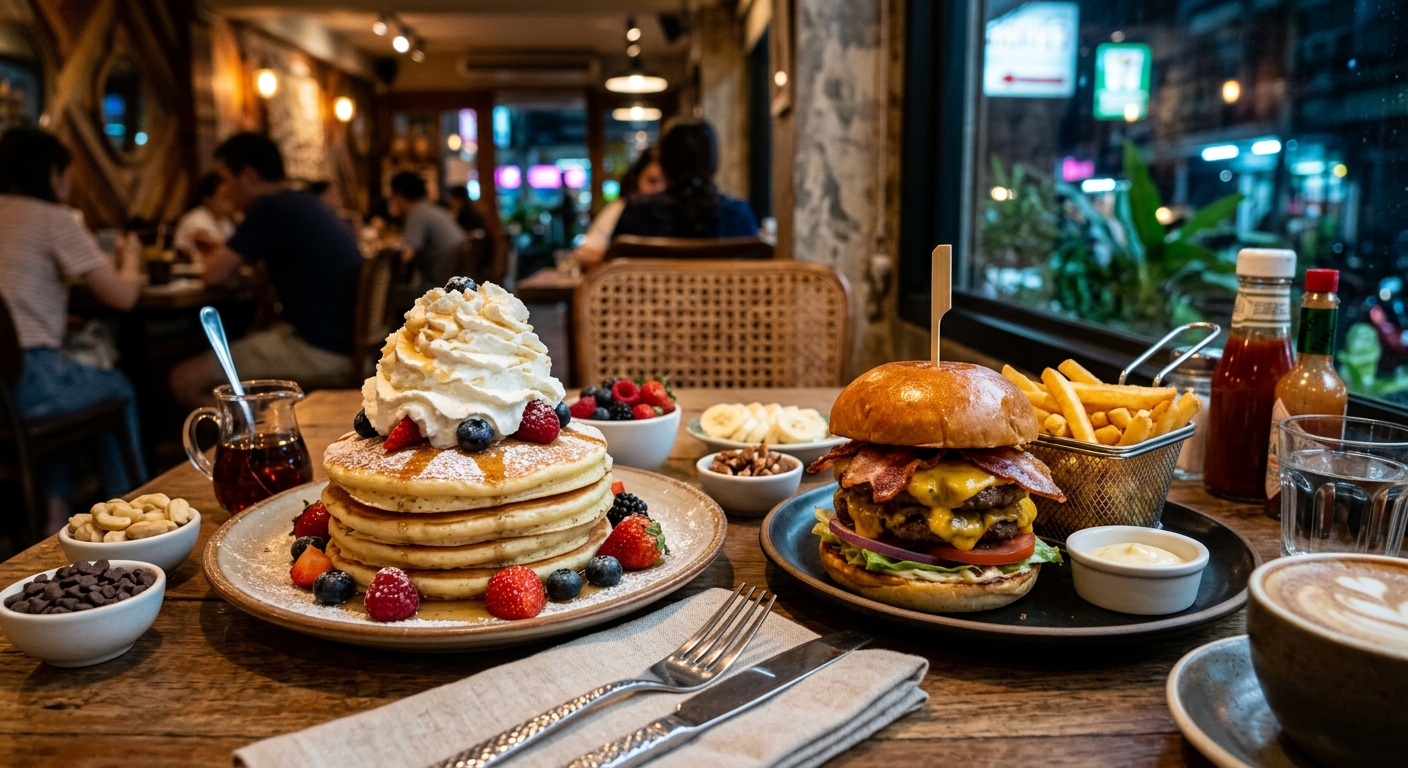 Pancake cafe — The Ultimate Guide to All-Day Breakfast & Build-Your-Own Pancakes in Silom, Bangkok